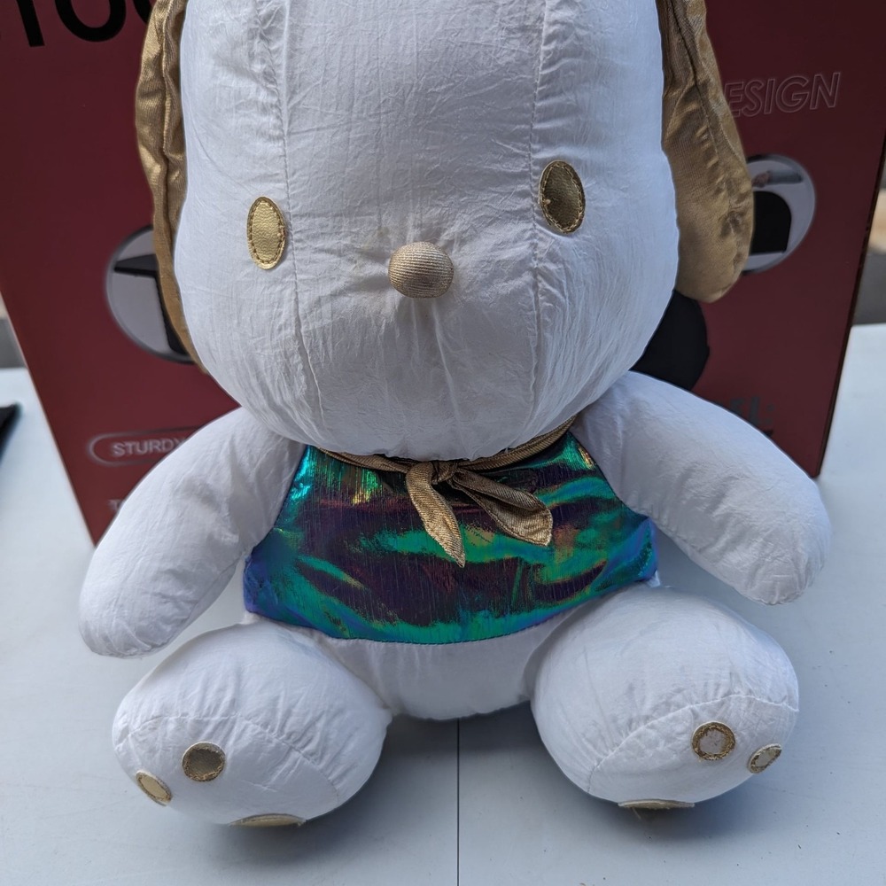 Vintage Rare Sanrio Pochacco Nylon‎ Metallic Plush,